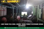 Lewat Nobar Piala Dunia, Koramil Tabang Perkuat Silaturahmi dengan Masyarakat
