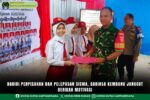 Hadiri Perpisahan dan Pelepasan Siswa, Babinsa Kembang Janggut Berikan Motivasi