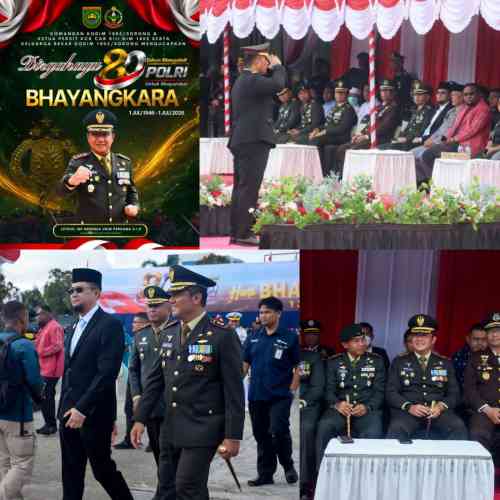 Dandim 1802/Sorong Hadiri Puncak Hari Bhayangkara Ke-80, Sinergi TNI-Polri Kian Kokoh Jaga Papua Barat Daya Dandim 1802/Sorong Hadiri Puncak Hari Bhayangkara Ke-80, Sinergi TNI-Polri Kian Kokoh Jaga Papua Barat Daya