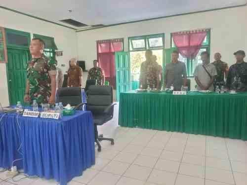 Dandim 1505/Tidore Ikuti Vicon Rakornis TMMD Ke-129 Bersama Pemda Halmahera Timur