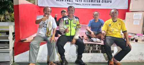 Bhabinkamtibmas Desa Pasir Jaya Sambangi Pos Kamling, Perkuat Sinergi Warga Jaga Keamanan Lingkungan
