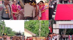 Prosesi Adat dan Pedang Pora Warnai Penyambutan Kapolda PBD Brigjen Pol. Yulius Audie Sonny Latuheru Prosesi Adat dan Pedang Pora Warnai Penyambutan Kapolda PBD Brigjen Pol. Yulius Audie Sonny Latuheru