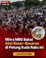 Mitra MBG Bakal Aksi Besar-Besaran di Patung Kuda Rabu Ini