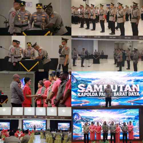 Sertijab Pejabat Utama Polda Papua Barat Daya Dilanjutkan Ramah Tamah, Perkuat Soliditas Organisasi Sertijab Pejabat Utama Polda Papua Barat Daya Dilanjutkan Ramah Tamah, Perkuat Soliditas Organisasi