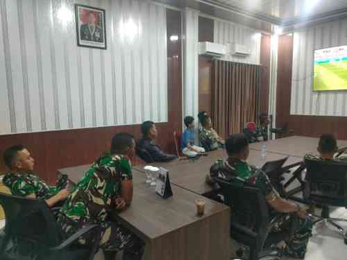 Nobar Gembira Piala Dunia 2026: Kodim 0510/Tigaraksa Perkuat Kemanunggalan TNI Bersama Masyarakat