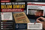 Hak Jawab Telah Disampaikan, Belum Dimuat, Nusan.id Kembali Memberitakan Dugaan yang Sama