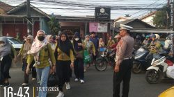 Personel Lantas Polsek Cikupa Laksanakan PECAK Sore Hari, Wujudkan Arus Lalu Lintas Aman dan Lancar