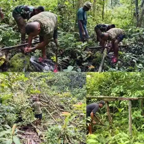 TMMD Ke-129 Kodim 1807/Sorong Selatan Terus Berjalan, Revitalisasi Pipanisasi Air Bersih di Kampung Sesor Capai Progres 30 Persen