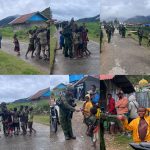 Tawa Anak Papua Mengiringi Pengabdian Satgas Yonif 2 Marinir di Tanah Perbatasan