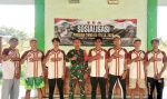 TMMD 129 Bojonegoro di Kesongo Gelar Turnamen Voli Antar Desa