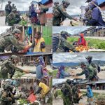 Senyum Mama Papua Mengiringi Patroli Satgas Yonif 2 Marinir Saat Lariskan Hasil Bumi Warga Distrik Tigi