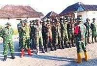 Awali Pekan Kedua, SST-1 SSK Satgas TMMD 129 Bojonegoro Gelar Apel Pagi