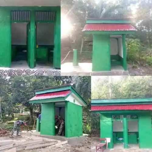 Hasil Kerja Nyata Satgas TMMD Ke-129 Mulai Terlihat, Lima Titik Rehab MCK di Kampung Sesor Kini Semakin Layak Digunakan Warga