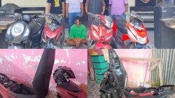 Team Elang Polsek Sorong Barat Tangkap Terduga Pelaku Curanmor, Empat Sepeda Motor Berhasil Diamankan