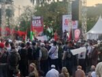 Sekitar 2.000 Peserta Ikuti Aksi Bela Palestina di Monas, Serukan Solidaritas untuk Gaza