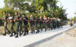 TMMD 129 Bojonegoro: Binsik Sore di Jalan Beton Baru Kedungpandan, Menjaga Fisik Sekaligus Hati Rakyat