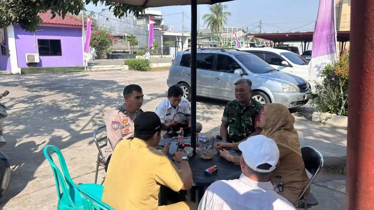 Bhabinkamtibmas Polsek Cikupa Aktif Koordinasi, Pastikan Wilayah Sukamulya Aman dari Dampak Kekeringan