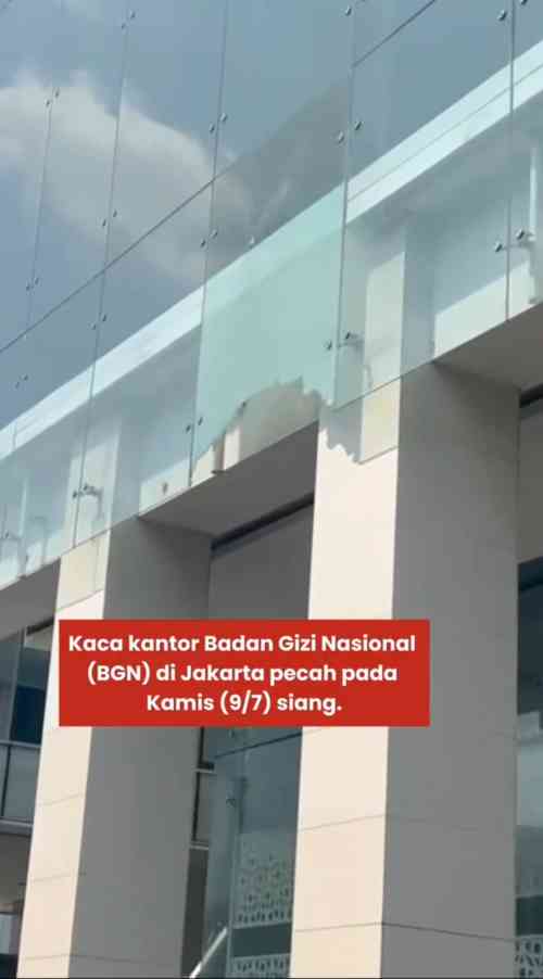 Viral Kaca Gedung BGN Retak dan Pecah, Polisi Bantah Isu Penembakan