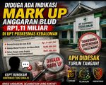 “Diduga Ada Indikasi Mark Up Anggaran BLUD Rp1,11 Miliar di UPT Puskesmas Kedaloman, KUPT Bungkam, APH Didesak Turun Tangan.”