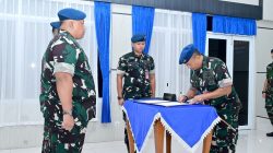 Komandan Lanud Sjamsudin Noor Pimpin Sertijab Kadispers, Tegaskan Pembinaan Personel sebagai Pilar Kekuatan Satuan