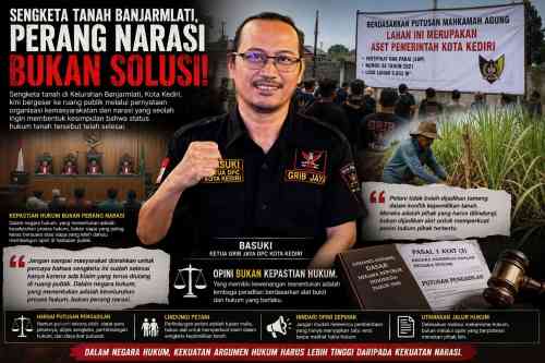Polemik Banjarmlati, GRIB Jaya Desak Masyarakat Cermati Fakta Hukum, Bukan Sekadar Narasi