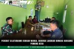 Pererat Silaturahmi dengan Warga, Babinsa Lakukan Komsos Bersama Pamong Desa