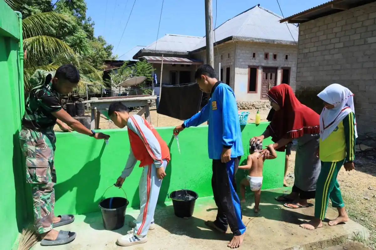 Senyum Anak-Anak di Tengah Air Bersih, Bukti Nyata TMMD Hadir untuk Warga Senyum Anak-Anak di Tengah Air Bersih, Bukti Nyata TMMD Hadir untuk Warga