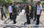 Ditinjau Tim Wasev Ster TNI, Pelaksanaan TMMD 129 di Kesongo Bojonegoro Panen Pujian