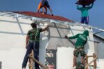Mengukir Bakti di Tapak Perbatasan: Satgas TMMD 129 Bojonegoro dan Warga Kesongo Menyatu Membangun Rumah Doa