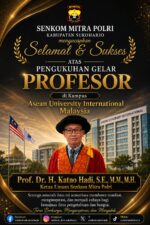 ASEAN University International Anugerahkan Gelar Profesor kepada Ketua Umum Senkom Mitra Polri