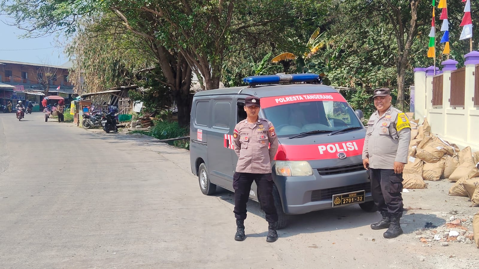 Polsek Cikupa Intensifkan Patroli Public Address, Imbau Warga Cegah Karhutla