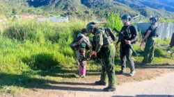 Senyum Ceria Anak-Anak Obano, Satgas Yonif 2 Marinir Hadir Berbagi Kasih