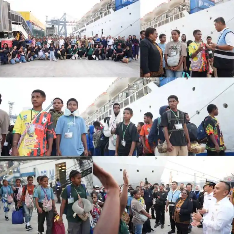 PELNI Dukung Akses Pendidikan, 105 Anak-anak Papua Berangkat Menuju Jakarta