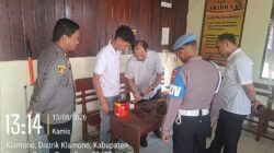 Propam Polda Papua Barat Daya Laksanakan Sidak Quick Wins Polri di Polsek Klamono
