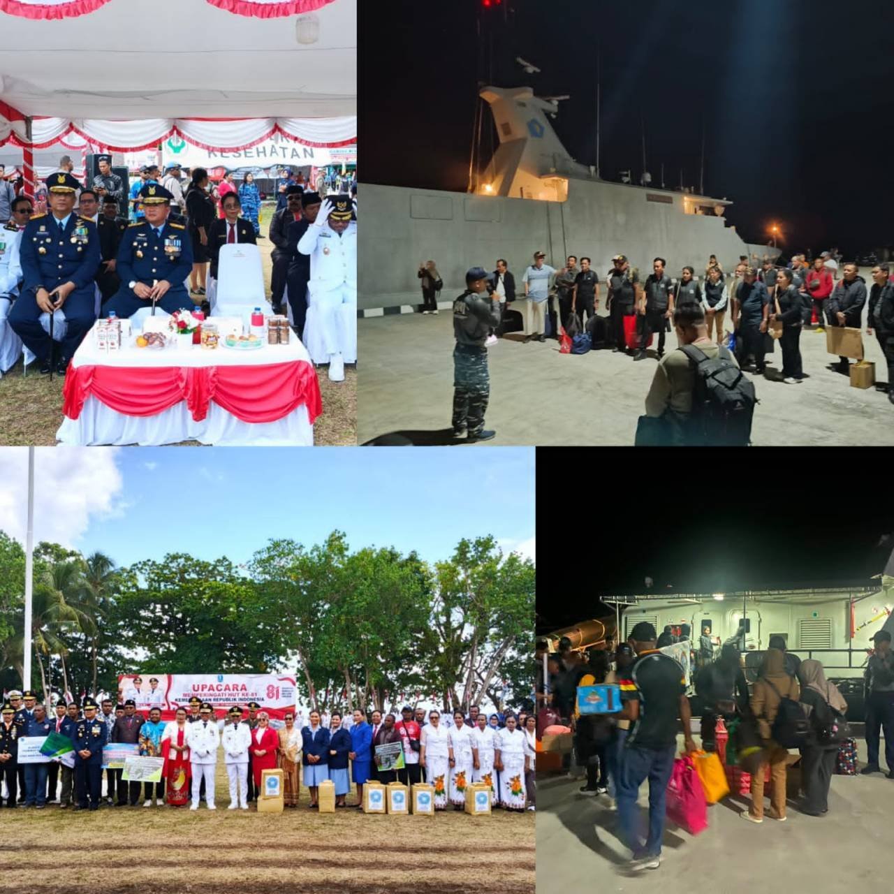 KRI Hampala-880 Dukung Upacara HUT Ke-81 Kemerdekaan RI di Pulau Numfor KRI Hampala-880 Dukung Upacara HUT Ke-81 Kemerdekaan RI di Pulau Numfor