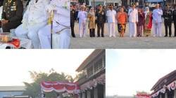 Koarmada III Hadiri Upacara Penurunan Bendera HUT Ke-81 RI di Kabupaten Sorong