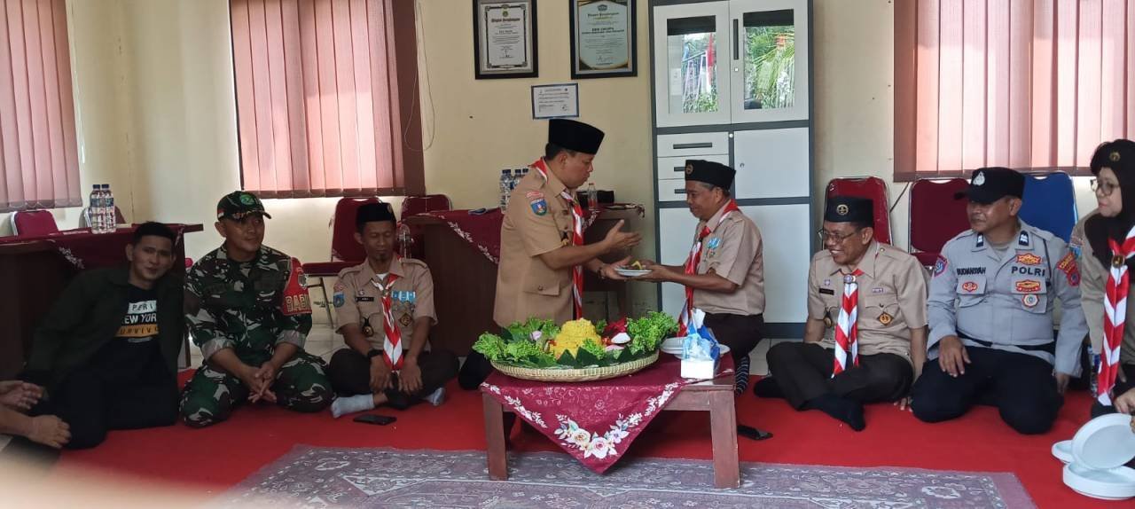Bhabinkamtibmas Hadiri Tasyakuran HUT ke-65 Gerakan Pramuka di Kecamatan Cikupa