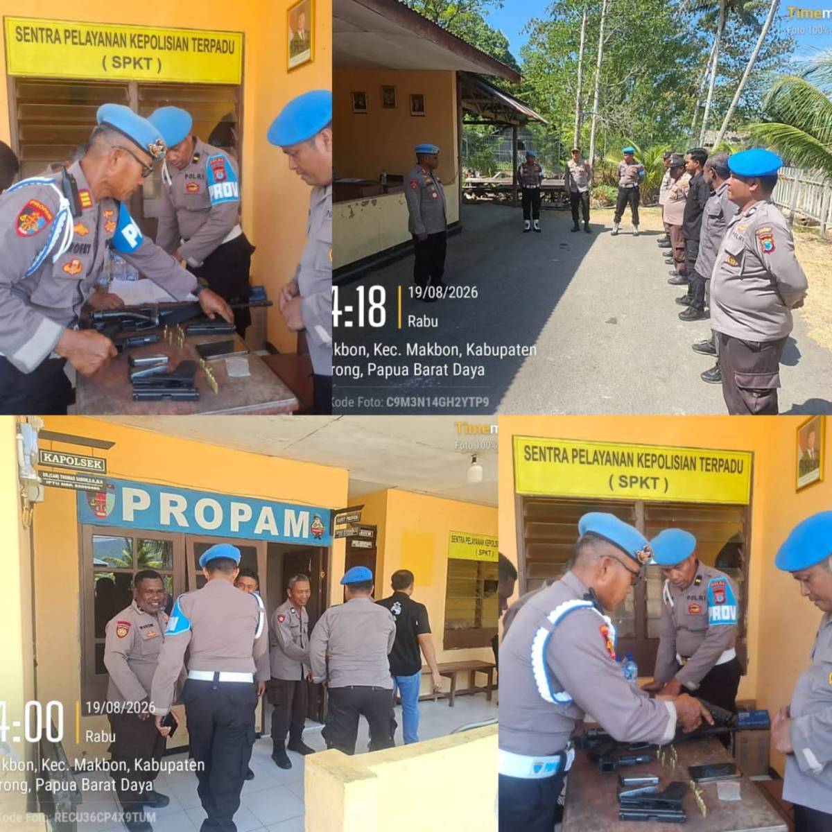 Bidpropam Polda Papua Barat Daya Gelar Sidak Pelayanan Publik di Polsek Makbon Bidpropam Polda Papua Barat Daya Gelar Sidak Pelayanan Publik di Polsek Makbon