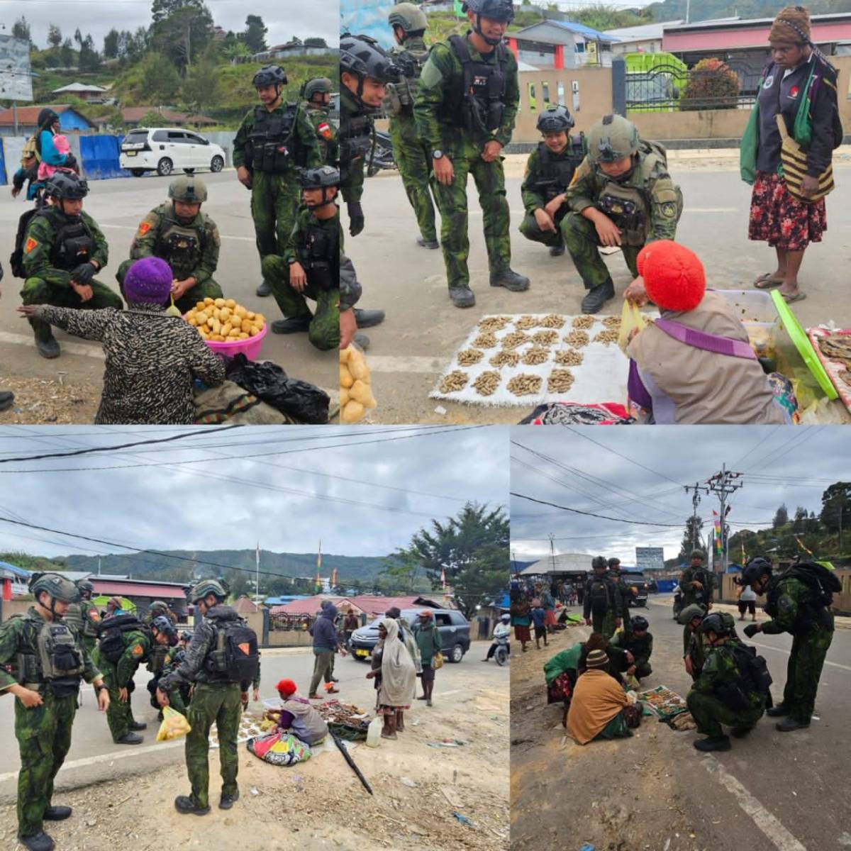 Marinir Datang, Mama-Mama Enarotali Senang, Hasil Bumi Laris Manis Marinir Datang, Mama-Mama Enarotali Senang, Hasil Bumi Laris Manis