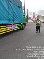 Polsek Cikupa Gelar PECak Pagi, Antisipasi Kemacetan dan Kecelakaan Lalu Lintas