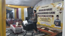 Polsek Cikupa Hadiri Maulid Nabi Muhammad SAW di Masjid Aceh Darussalam Sukamulya