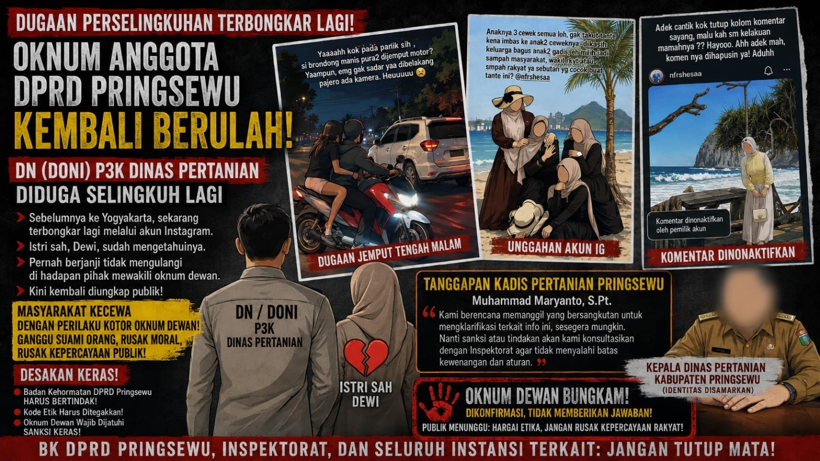 Kadis Pertanian Siap Panggil DN, Oknum Anggota DPRD Pringsewu Belum Beri Klarifikasi