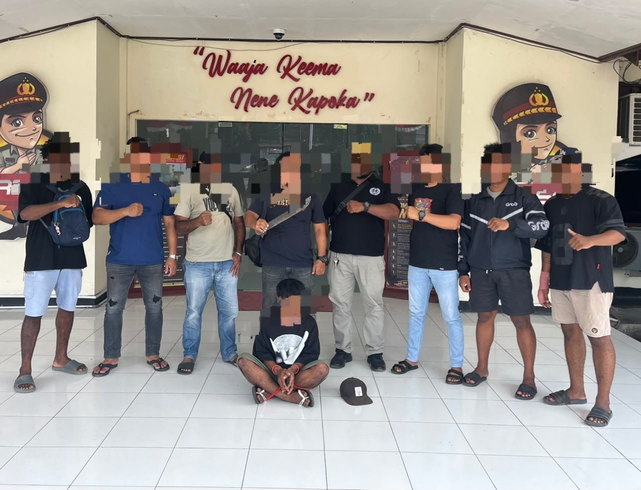 Polresta Sorong Kota Tangkap Terduga Pelaku Penganiayaan Berat Menggunakan Parang