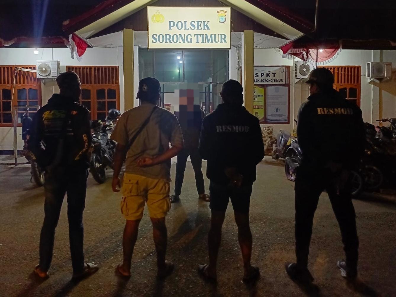 Patroli Malam Polres Sorong Selatan dan Polsek Sorong Timur Antisipasi Kejahatan 3C