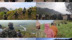 Bersama Warga, Satgas Yonif 2 Marinir Sisir Wilayah Rawan Karhutla di Kampung Boutai Dagouto