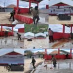Marinir dan Masyarakat Bersatu dalam Karya Bakti Bersihkan Lapangan Karel Gobay