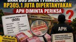 DANA BOS SMAN 1 PRINGSEWU RP305,1 JUTA DIPERTANYAKAN, APH DIMINTA PERIKSA