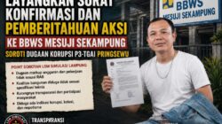 *LSM Simulasi Lampung Layangkan Surat Konfirmasi dan Pemberitahuan Aksi ke BBWS Mesuji Sekampung, Soroti Dugaan Korupsi P3-TGAI Pringsewu*