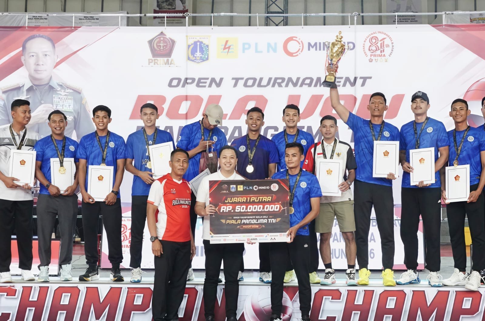 Open Tournament Bola Voli Piala Panglima TNI 2026 Resmi Ditutup