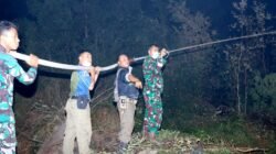 Tak Kenal Lelah dan Waktu, Satgas Irigasi Lanud Sjamsudin Noor Perkuat Penanganan Karhutla Hingga Dini Hari